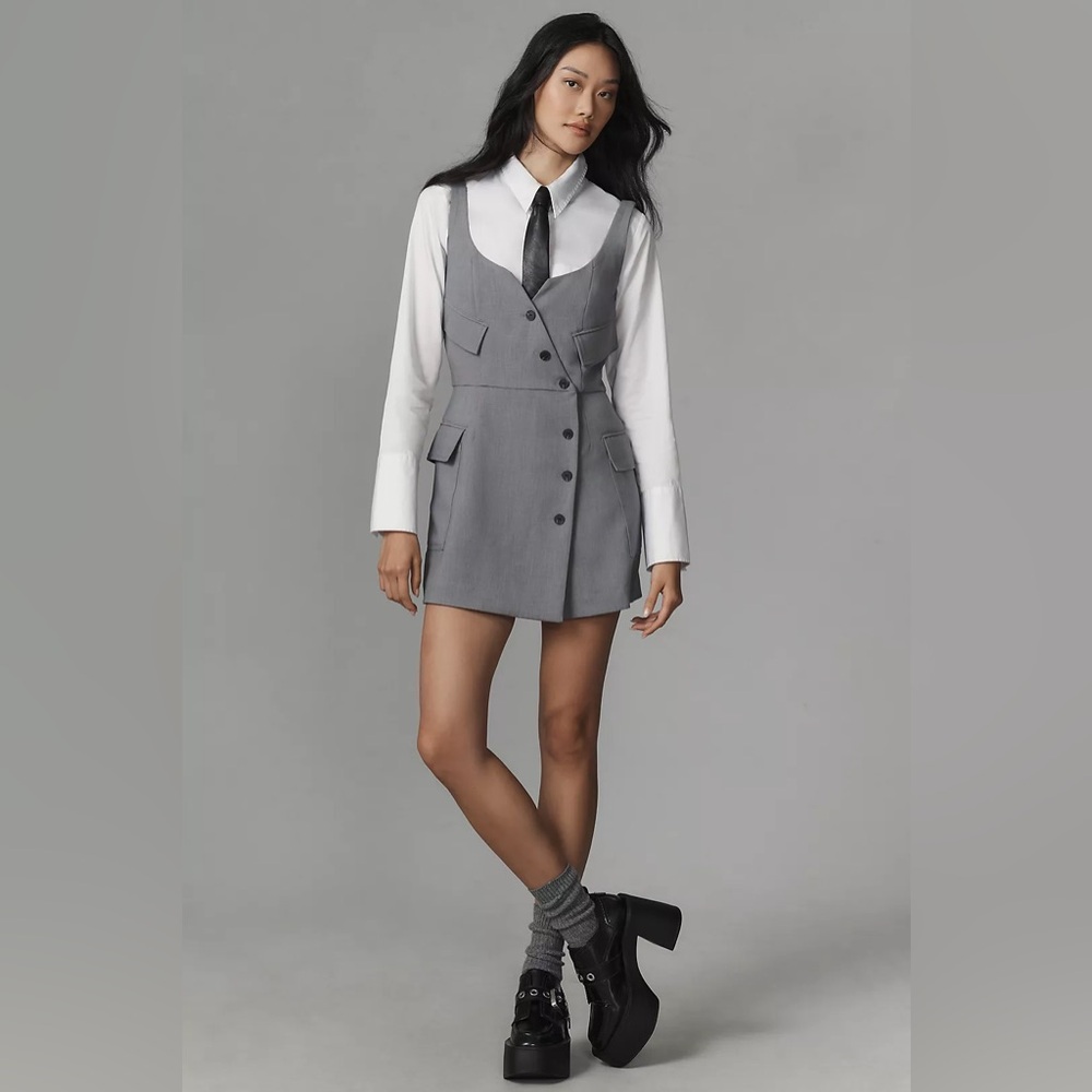 NWT Anthropologie Re-Worked Blazer Romper Sz 10